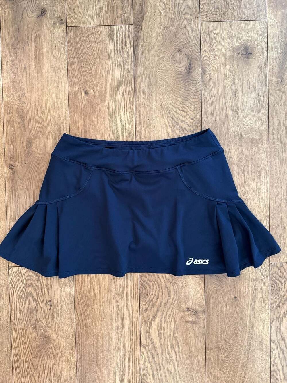Asics Tennis Skort Size M Navy Blue Athletic Golf Skirt